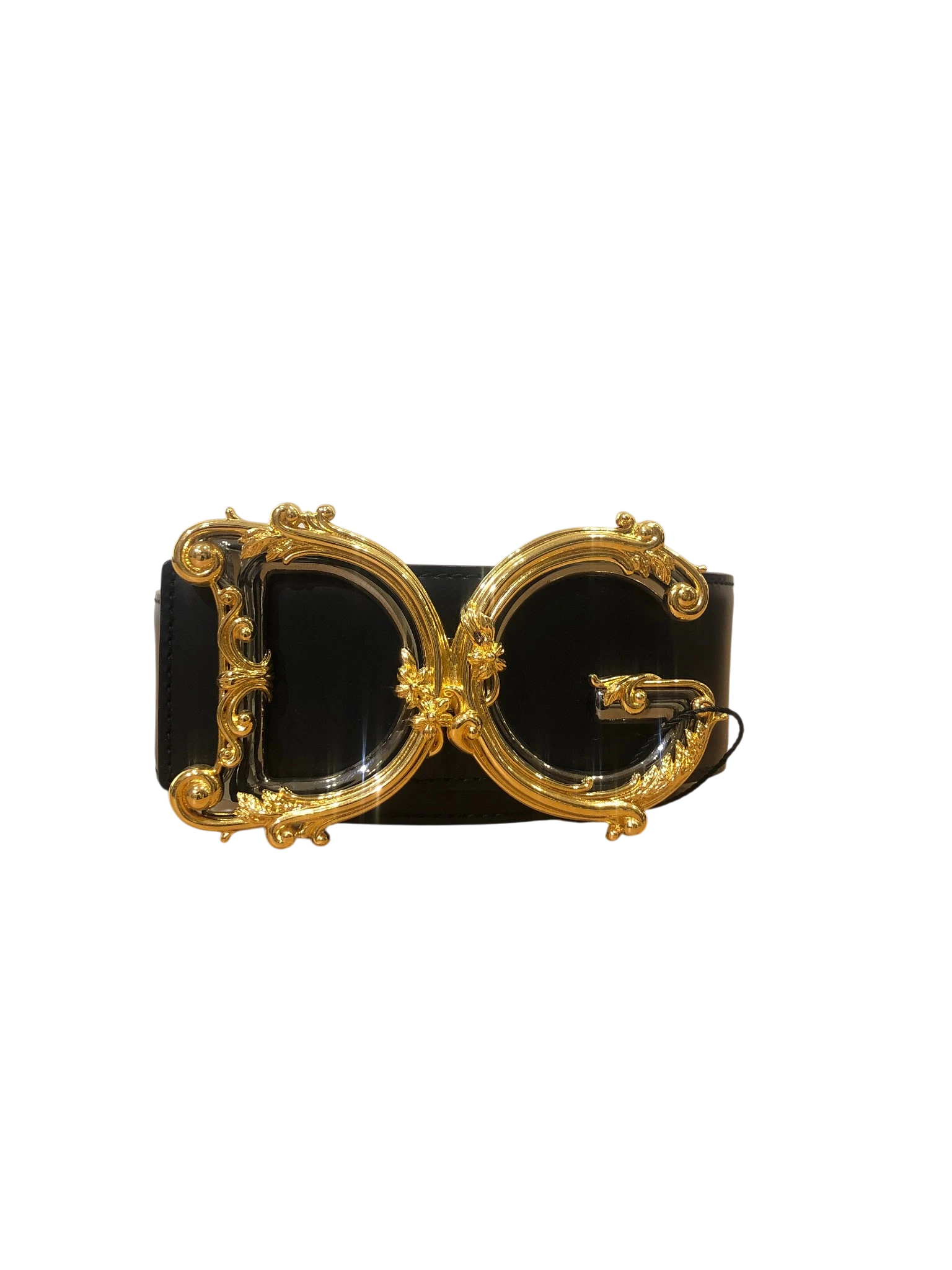 D&G Black Calfskin belt