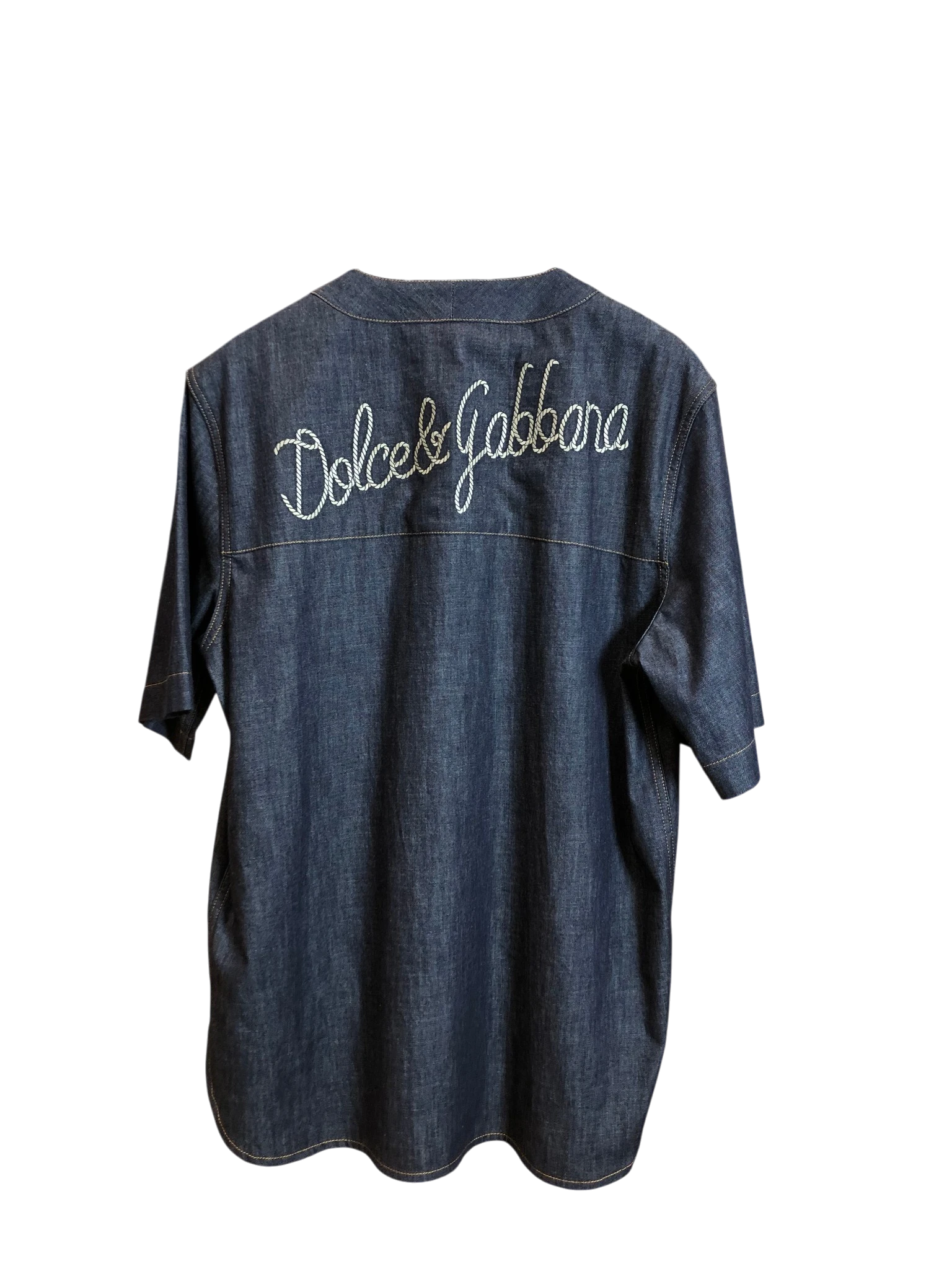 D&G logo denim shirt