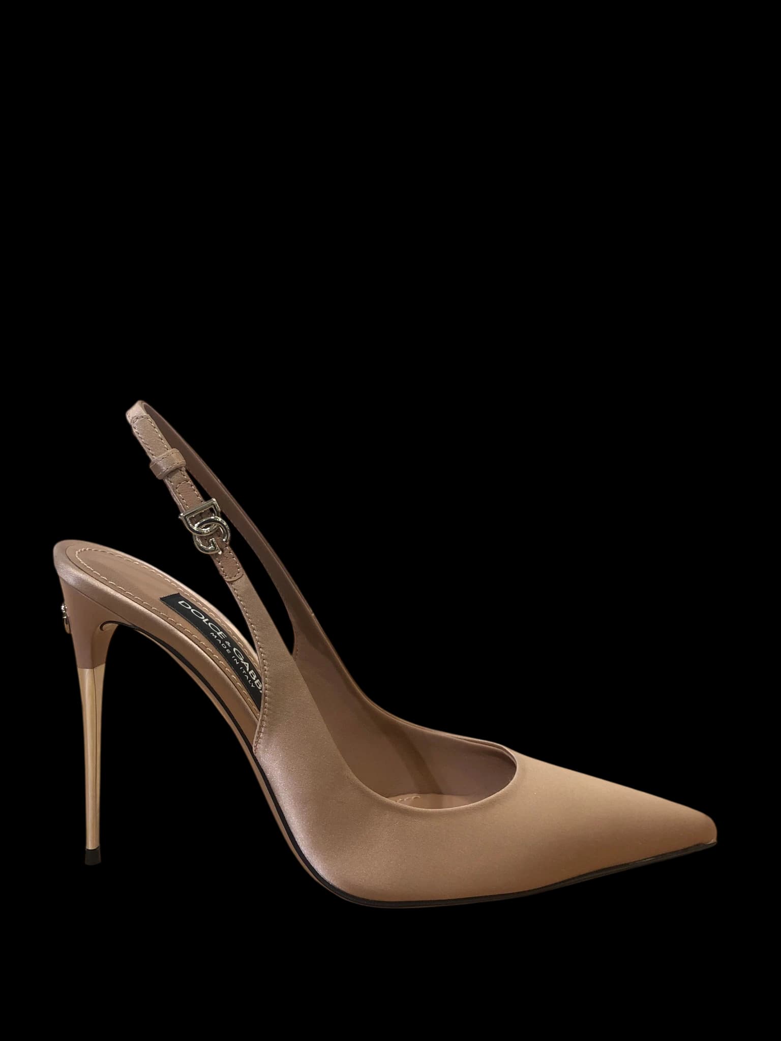 D&G Satin Slingbacks