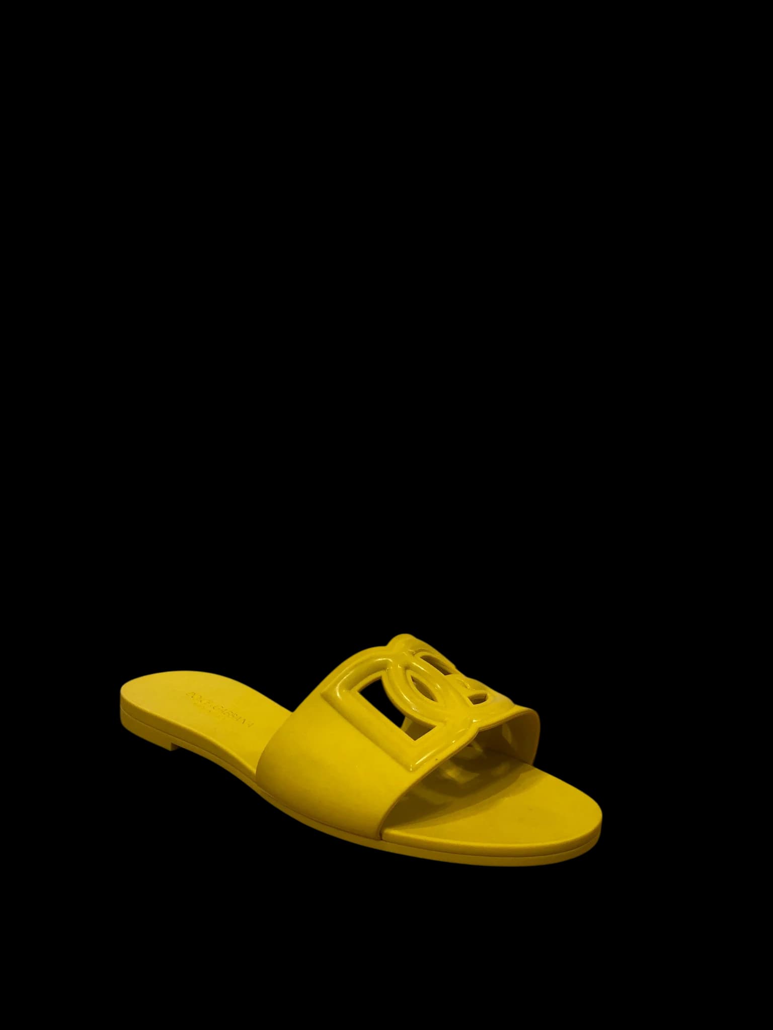 D&G Yellow Rubber Slippers