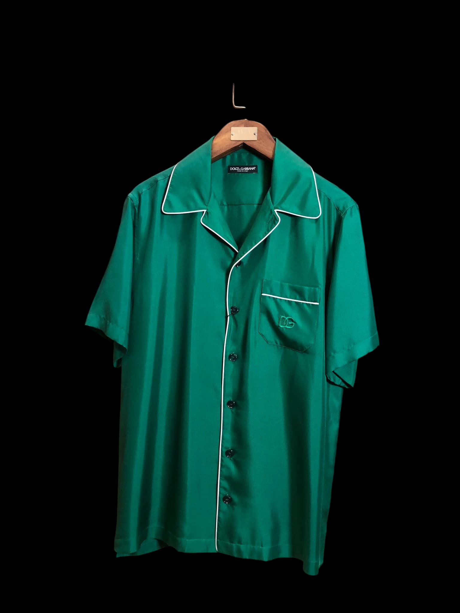 D&G green twill shirt
