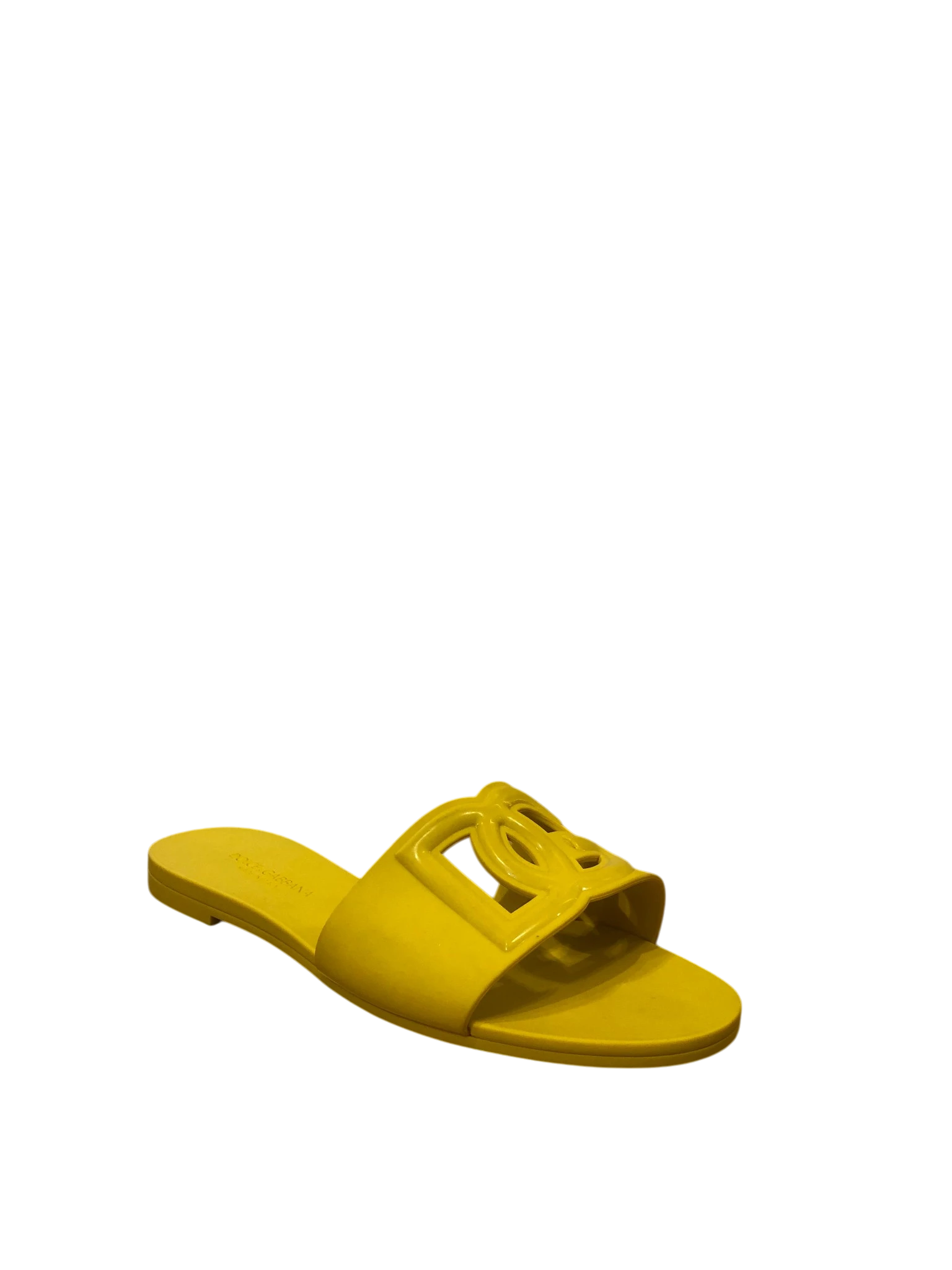 D&G Yellow Rubber Slippers