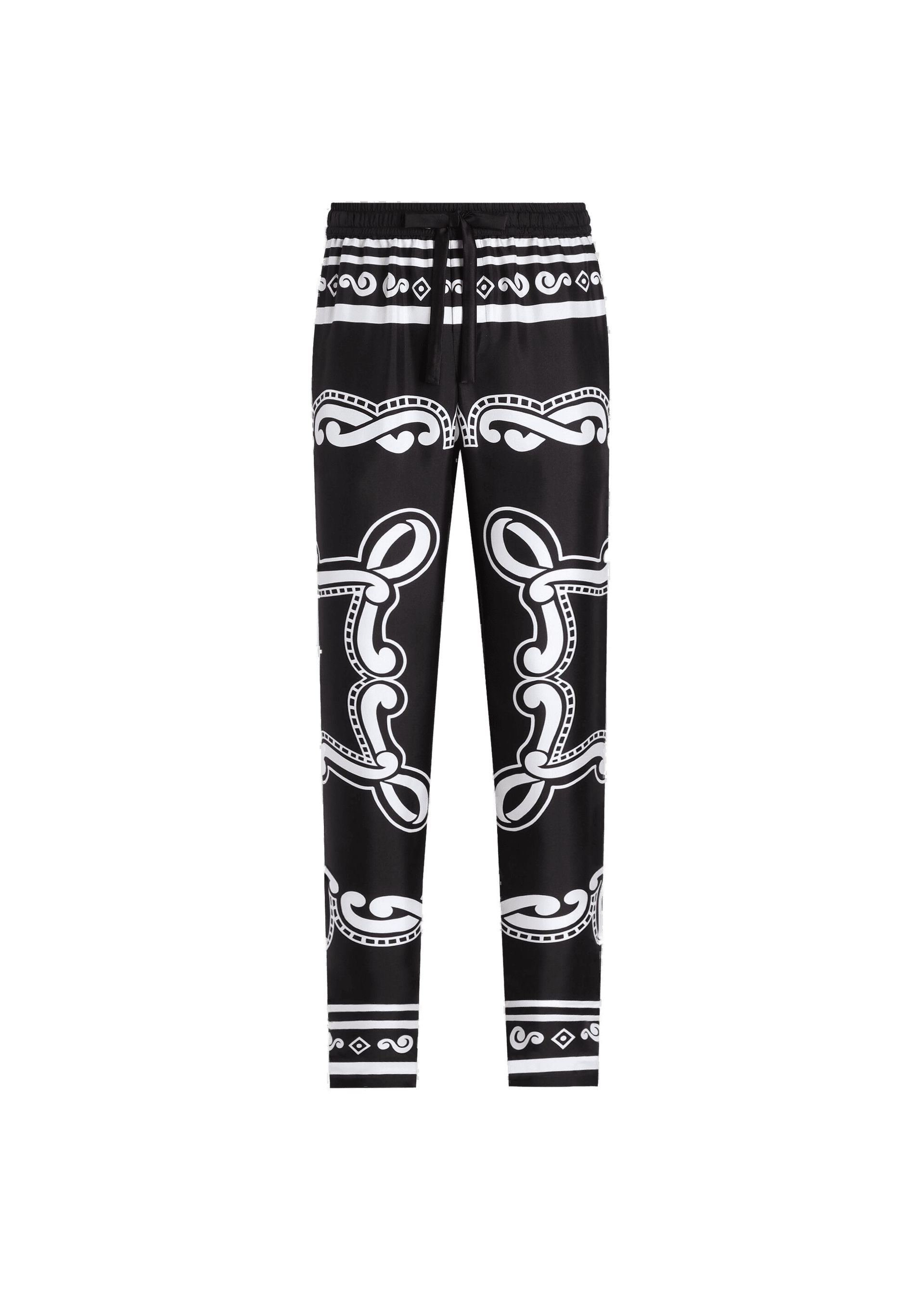 D&G silk print pant